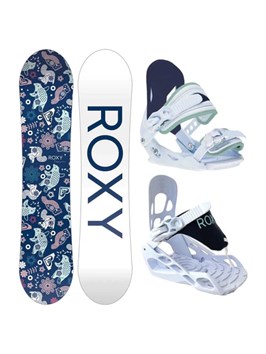 Сноуборд для юниоров унисекс ROXY SNOWBOARDS Poppy Package 62349363