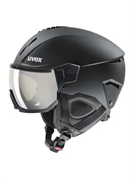 Шлем защитный с визором черный для зимних видов спорта Uvex Instinct Visor 4043197342504 52233362