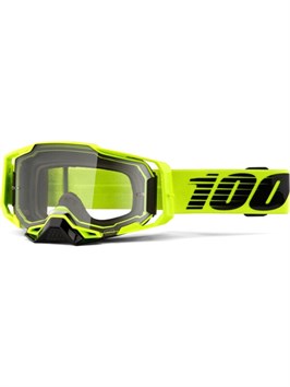 Г goggles для мотоспорта 100% ARMEGA Nuclear Citrus Clear Lens 60516569