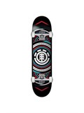 ELEMENT Hatched Red Blue Skateboard 43130694