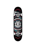ELEMENT Hatched Red Blue Skateboard 43130694