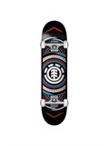 ELEMENT Hatched Red Blue Skateboard 43130694