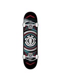 ELEMENT Hatched Red Blue Skateboard 43130694