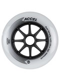 Колеса для роликовых коньков Powerslide Accel черные и белые 4040333573792 68172938