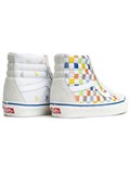 Vans SK8 HI High Top Casual Skate Shoes Unisex Beige Multi Color Grid 'Cream' 60240597